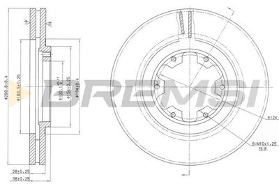 CD7626V BREMSI Тормозной диск