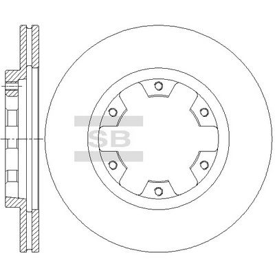 SD4267 Hi-Q Тормозной диск