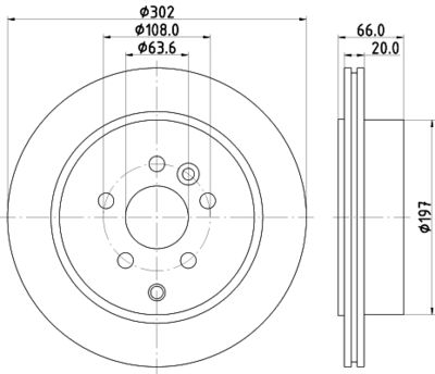 MDC1831 MINTEX Тормозной диск