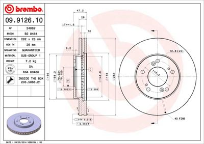 BS8484 BRECO Тормозной диск