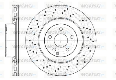 D6118610 WOKING Тормозной диск