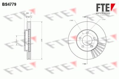 BS4779 FTE Тормозной диск