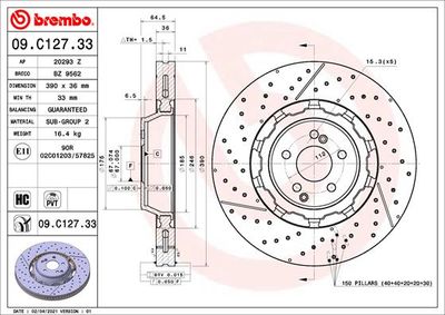 BZ9562 BRECO Тормозной диск