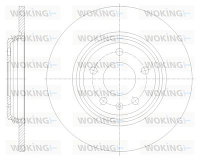 D6177100 WOKING Тормозной диск