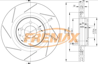 BD3063 FREMAX Тормозной диск