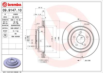 BS8572 BRECO Тормозной диск