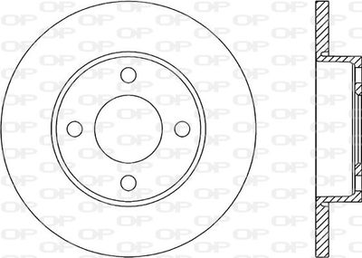 BDR101910 OPEN PARTS Тормозной диск