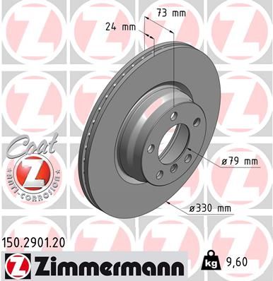 150290120 ZIMMERMANN Тормозной диск