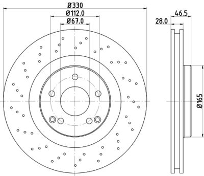 8DD355109411 HELLA PAGID Тормозной диск