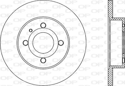 BDA101310 OPEN PARTS Тормозной диск