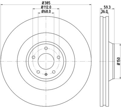 8DD355129031 HELLA Тормозной диск