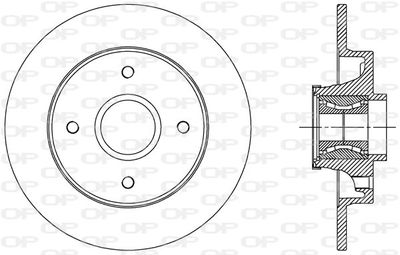 BDA251030 OPEN PARTS Тормозной диск