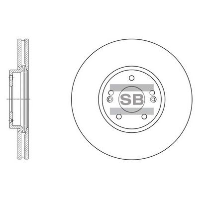 SD1053 Hi-Q Тормозной диск