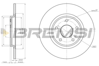 CD8217S BREMSI Тормозной диск