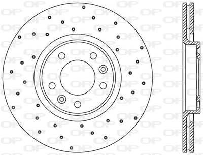 BDRS238025 OPEN PARTS Тормозной диск