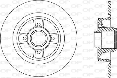 BDA216610 OPEN PARTS Тормозной диск