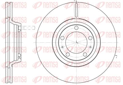 624710 REMSA Тормозной диск
