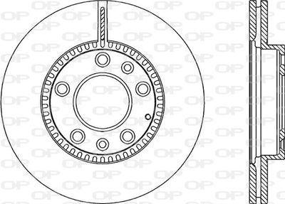 BDA235620 OPEN PARTS Тормозной диск