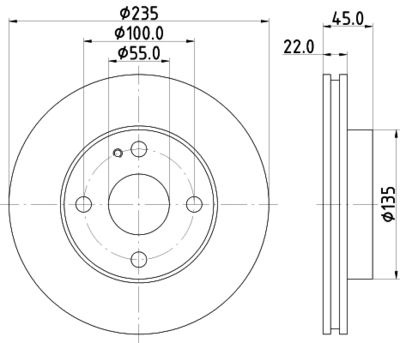 PCD13762 DON Тормозной диск