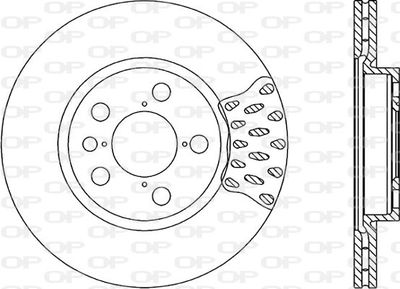 BDA167420 OPEN PARTS Тормозной диск