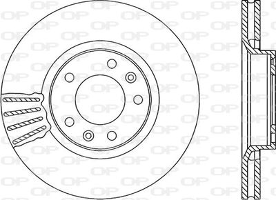 BDR111420 OPEN PARTS Тормозной диск