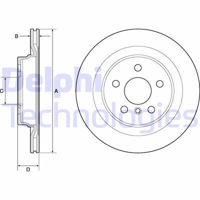 BG4778C DELPHI Тормозной диск