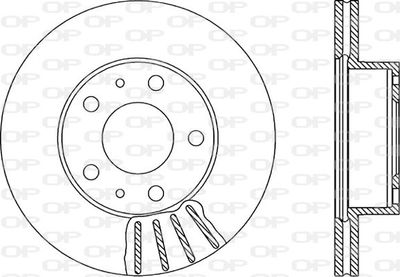 BDA115120 OPEN PARTS Тормозной диск