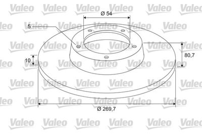 675418 VALEO Тормозной диск