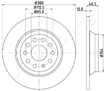 DP0920 JAPANPARTS Тормозной диск