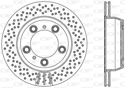 BDR250225 OPEN PARTS Тормозной диск