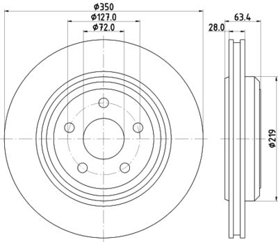 MDC2738 MINTEX Тормозной диск