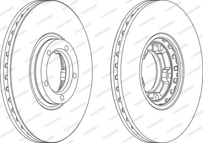 WGR08491 WAGNER Тормозной диск