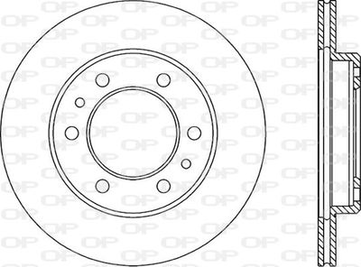 BDR152720 OPEN PARTS Тормозной диск