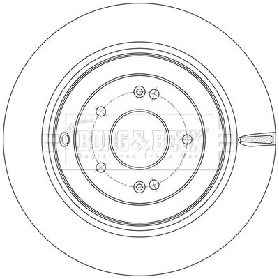 BBD6248S BORG & BECK Тормозной диск