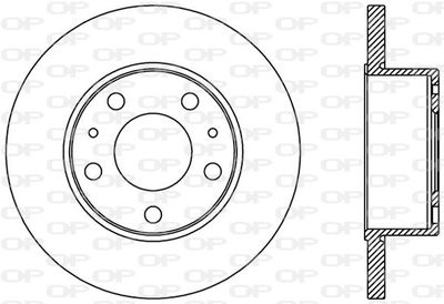 BDA243710 OPEN PARTS Тормозной диск