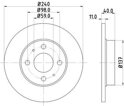 PCD10172 DON Тормозной диск