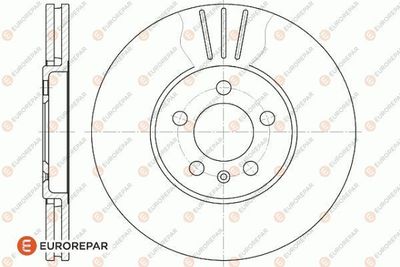 1618873280 EUROREPAR Тормозной диск