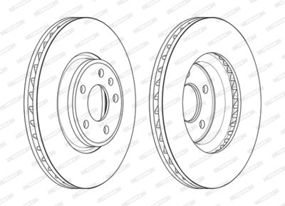 DDF2596C1 FERODO Тормозной диск
