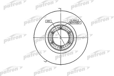 PBD1002 PATRON Тормозной диск