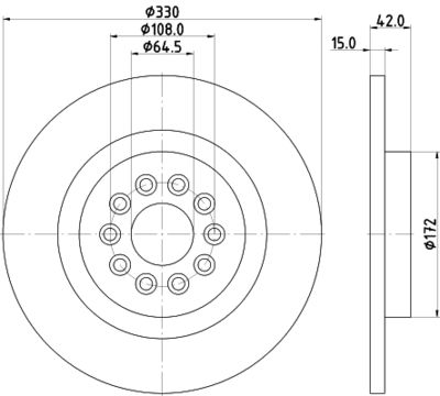 MDC2206 MINTEX Тормозной диск