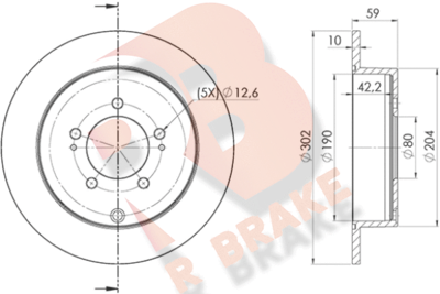 78RBD24650 R BRAKE Тормозной диск