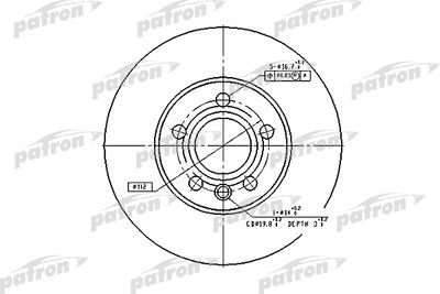 PBD2776 PATRON Тормозной диск