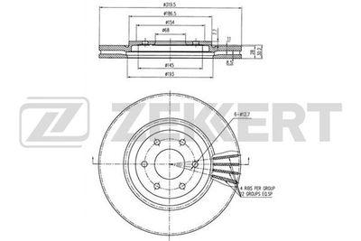 BS5413 ZEKKERT Тормозной диск