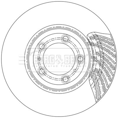 BBD6227S BORG & BECK Тормозной диск