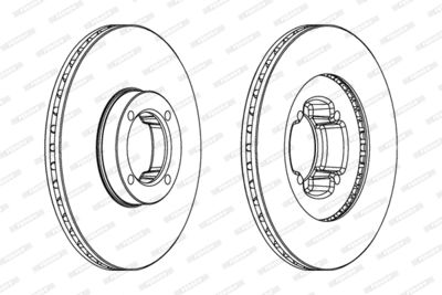 DDF610 FERODO Тормозной диск