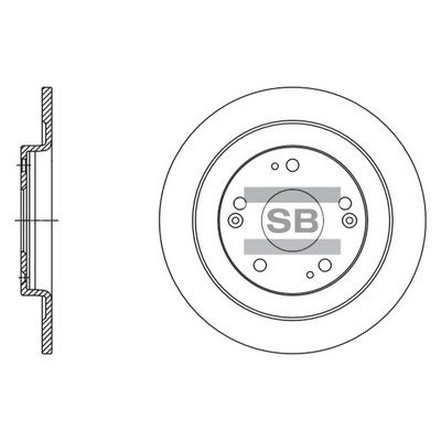SD4115 Hi-Q Тормозной диск