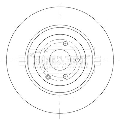 BBD6092S BORG & BECK Тормозной диск