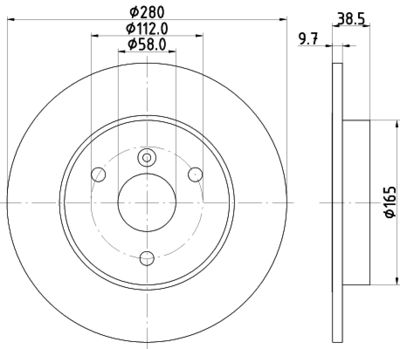 MDC2156 MINTEX Тормозной диск