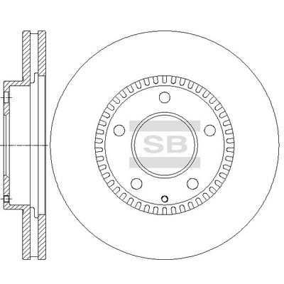 SD2070 Hi-Q Тормозной диск