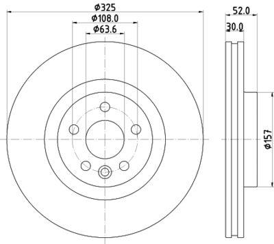 8DD355123111 HELLA Тормозной диск